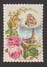 Santa Maria Schmöln - Antico quadro di pellegrinaggio immagine devozionale immagine sacra D091