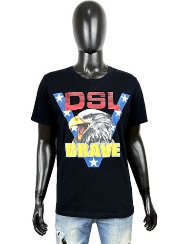 Diesel shirt uomo nera dsl - diesel, t-shirt