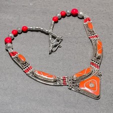 Collana nepalese corallo rosso