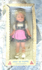 BAMBOLA VINTAGE TEDESCA GERMANIA DREI M PUPPE 3 M CON SCATOLA ANNI '60 ANNI '70