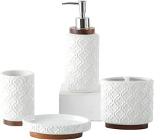Accessori Bagno Set 4 Pezzi