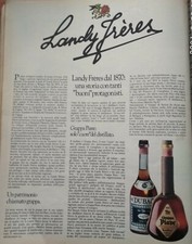 PUBBLICITA' ORIGINALE VINTAGE 1976 - GRAPPA PIAVE LANDY FRERES