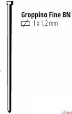 CHIODI CHIODINI GROPPINI CALIBRATI IN ACCIAIO DURO SCATOLA DA 5000PZ. SEZ. 1X1,2
