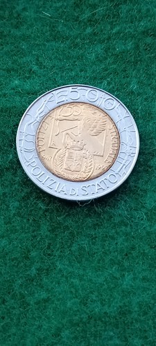 Moneta 500 lire polizia - moneta,