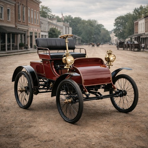 Poster runabout cadillac model - runabout,