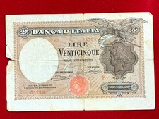 #6200 - Italie Lire Venticinque 25 Lire 1919 12 Maggio 1919 TB RARE