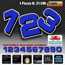 Adesivi numeri gara M9 numeri