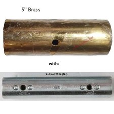 Prolunga X-pole X-Pert Pro per pali NX,PX: 5 pollici, 40 mm - OTTONE - CON GIUNTO X