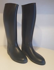 Stivali da equitazione neri in PVC Ditta Dafne Smart 406 Extra Wide Shaft Tg 41 