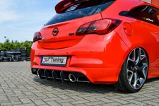 Attacco posteriore fresato inserto posteriore diffusore in ABS adatto per Opel Corsa E OPC 