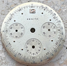 ZENITH TRICOMPAX CAL  146 -156  QUADRANTE ORIGINALE CRONOGRAFO CRONO DIAL