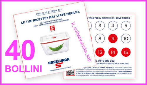 Bollini punti esselunga - 40,