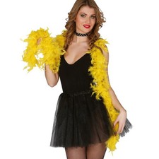 Boa piume giallo cm - giallo, 40
