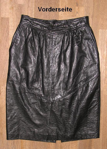 Gonna pelle nera - gonna,