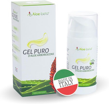 ALOEBETA Gel Aloe Arborescens Bio Puro 100% - Gel Lenitivo Pelle Sensibile, Dopo