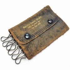 Portafoglio vintage Texaco in pelle con tre scomparti per chiavi • anni 50 - 60 • Chicago IL