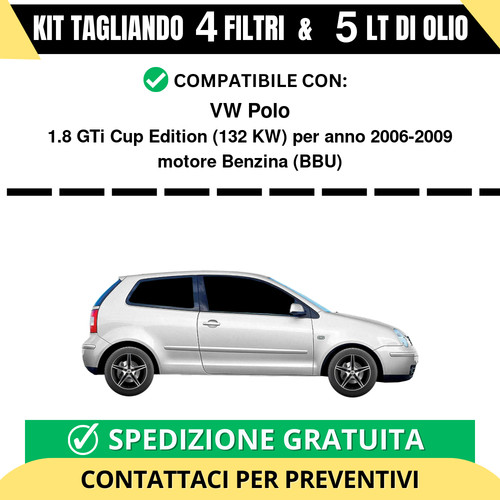 Tagliando per polo 8 - vw, gti