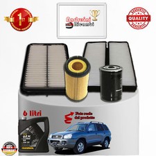 TAGLIANDO FILTRI + OLIO HYUNDAI SANTA FE 2.0 CRDi 92KW 125CV DAL 2004 ->2006