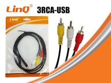 Cavo Adattatore Audio Video RCA a USB LinQ 3RCA-USB