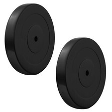 COPPIA DISCHI GOMMATI FORO 30MM PIASTRE BILANCIERE PESI X PALESTRA HOME FITNESS