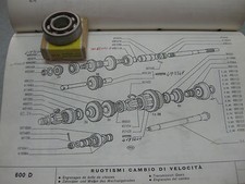 CUSCINETTO A SFERE CAMBIO FIAT 600 D d.17X44X14 SKF 613095 RIV 613095 OE 4061118