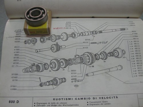 Cuscinetto sfere cambio - cuscinetto, fiat