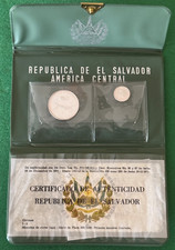 EL SALVADOR 1971 Indipendenza 2 Monete in Argento Proof (Salvador Dalì)