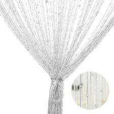 Tenda a Fili Con Perle Bianche