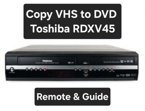 Toshiba rdxv45 vhs - toshiba,
