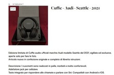 Audi, cuffie ufficiali, cofanetto box audio con scatola originale - Mai usate