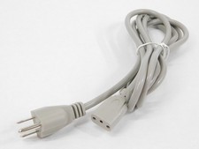 3-Prong Oval AC Power Cord