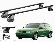 BARRE PORTATUTTO PORTAPACCHI TETTO PER GOLF 4 (1J) 3 PORTE 1997-2004 MENABO NERE