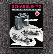 Catalogo tornio a torretta 70 Schaublin 70 toolmaker alta precisione intercambiabilità