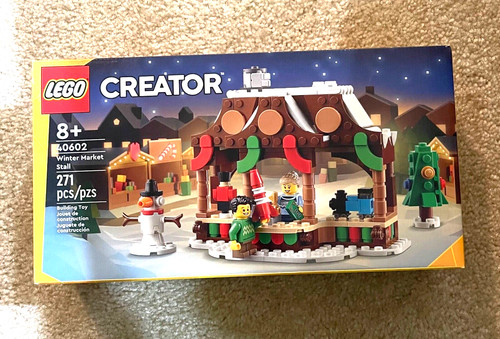 Lego winter market stall - stall, set