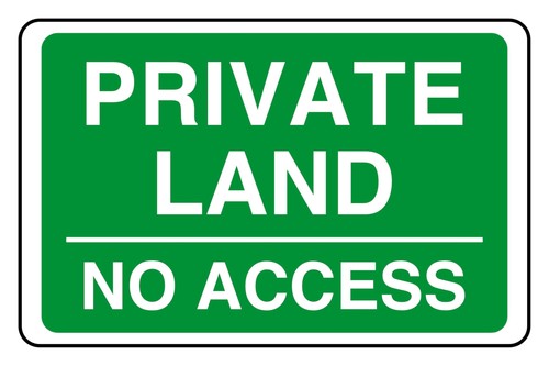 Terreno privato senza accesso