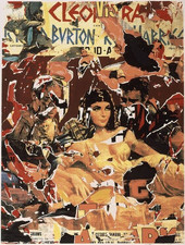 Mimmo ROTELLA: Cleopatra,Serigrafia e Collage, Pop Art, cinema, arredamento