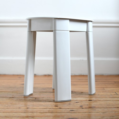 Tabouret gedy blanc plastique - blanc,