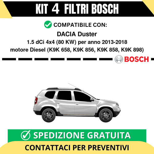 Kit bosch filtri tagliando - 4,