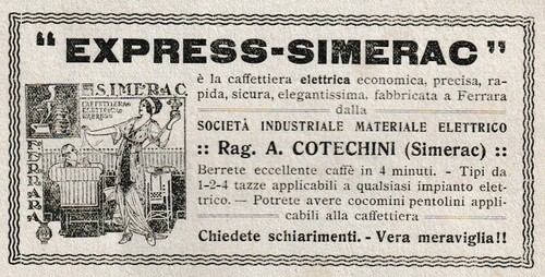 Pubbl 1919 simerac macchina - pubbl.,