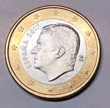 1 EURO SPAGNA 2017 - FELIPE IV - ESPANA - UNIFICATO 7.17 - CC -