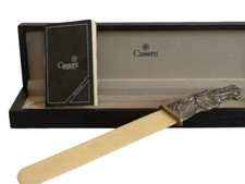 Cassetti Firenze apri lettere vintage scrivania carta argento sterling testa cavallo