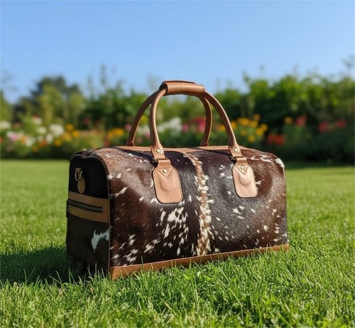 Borsone pelle mucca - borsone, di