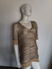 SARAH PACINI blusa top in maglia a rete taglia unica