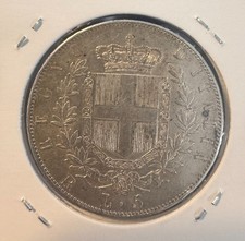 REGNO 5 LIRE ITALIA 1876 RE