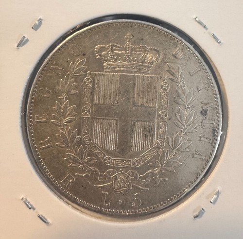 Regno lire italia 1876 re - 5,
