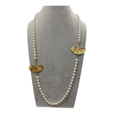 Collana lunga con - collana, perle