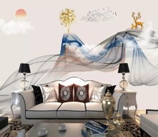 3D Golden Tree N02083 Carta da