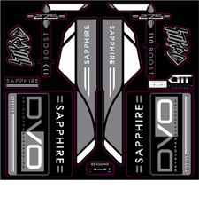 Kit adesivi forcella mtb - adesivi, dvo