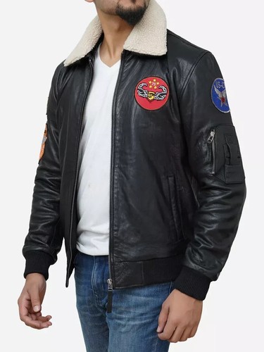 Giacca uomo nera - , pelle