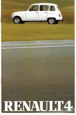 Brochure vendita mercato Regno Unito Renault 4 Estate 1980-1981 TL e GTL